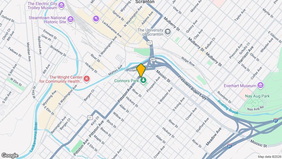 221 Pittston Ave Mapa y Detalles de la Ubicación