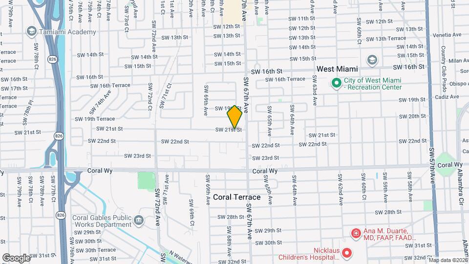 6744 SW 21st St Map and Location Details
