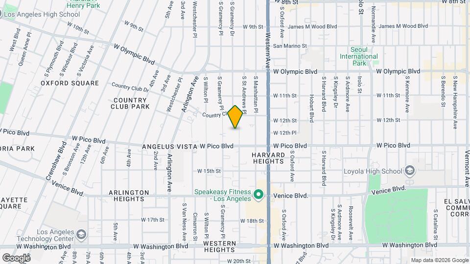 1231 S St Andrews Pl Map and Location Details