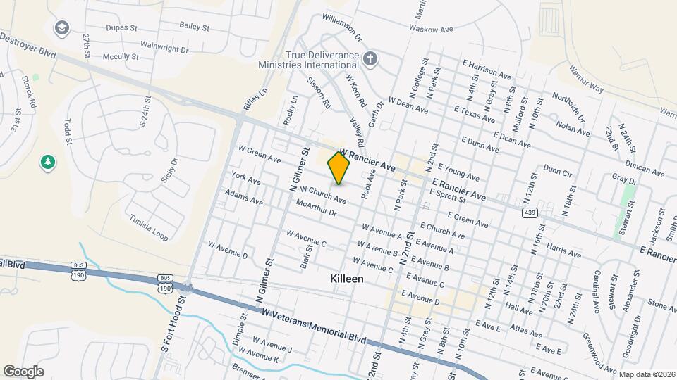 505 W Church Ave Map and Location Details