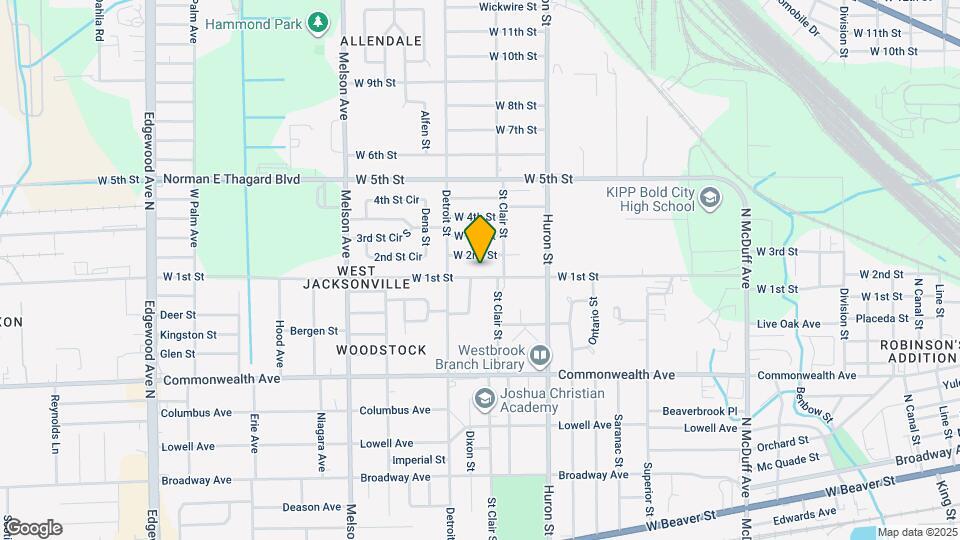 2927 W 1st St Map and Location Details