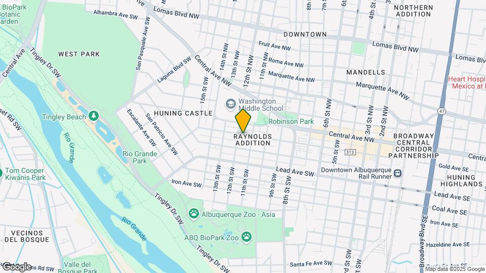 1114 Gold Ave SW Mapa y Detalles de la Ubicación