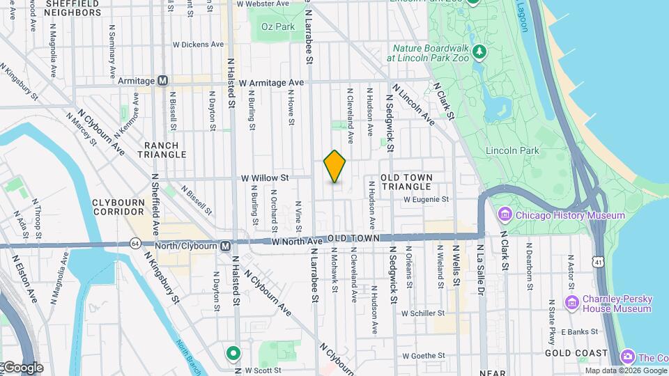 1727 N Mohawk St Map and Location Details