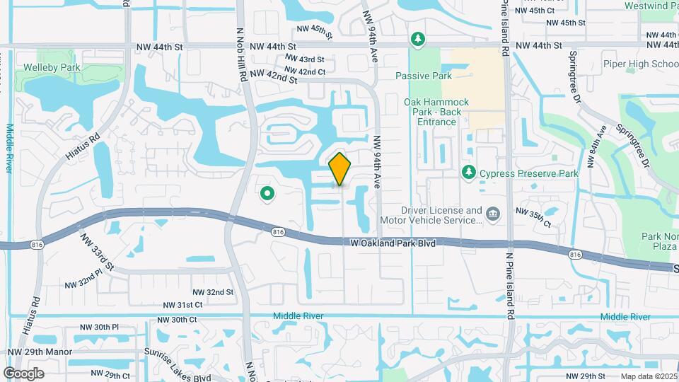 3641 NW 95th Ter Map and Location Details