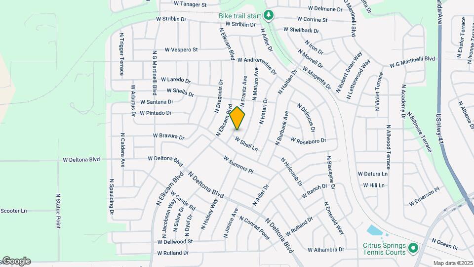 10631 N Frantz Ave Map and Location Details