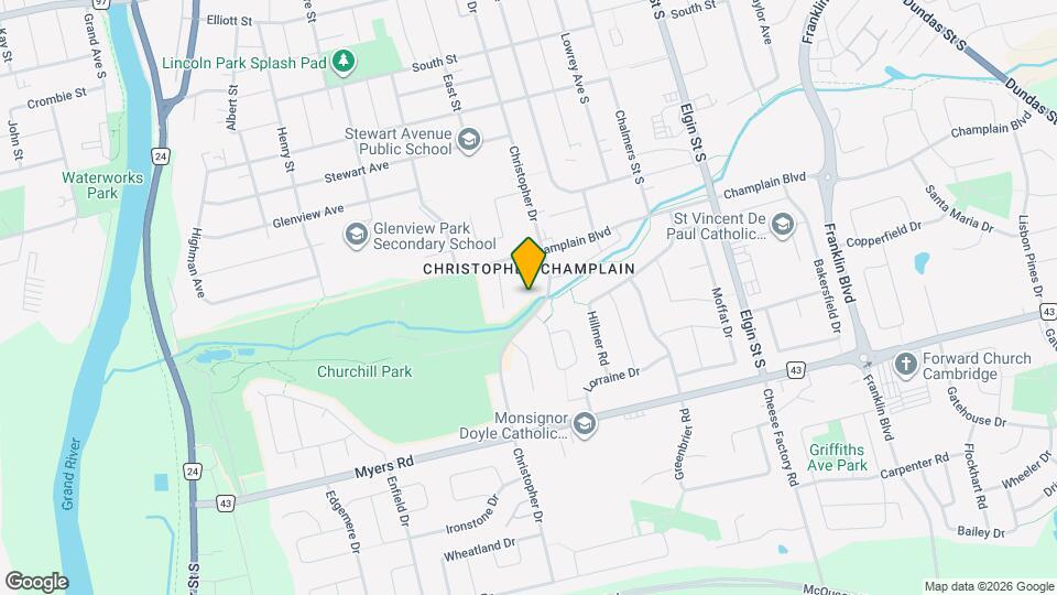 130-150 Christopher Drive Map and Location Details