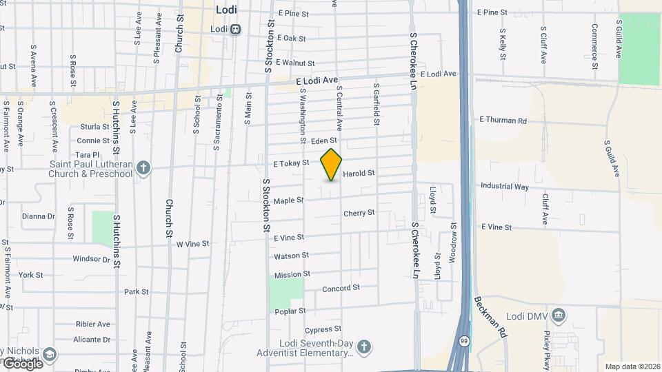 729 S Central Ave Map and Location Details