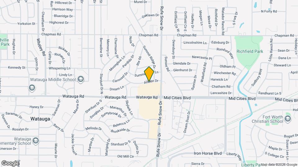 6612 Avalon Dr Map and Location Details