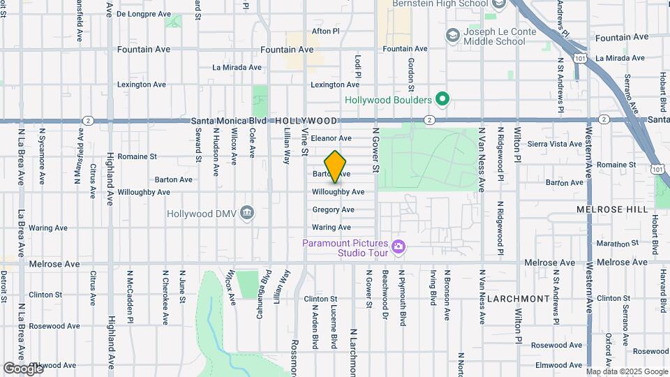 5905-5909 Willoughby Ave Mapa y Detalles de la Ubicación