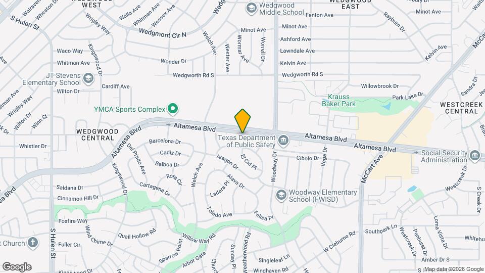 4103 Altamesa Blvd Map and Location Details