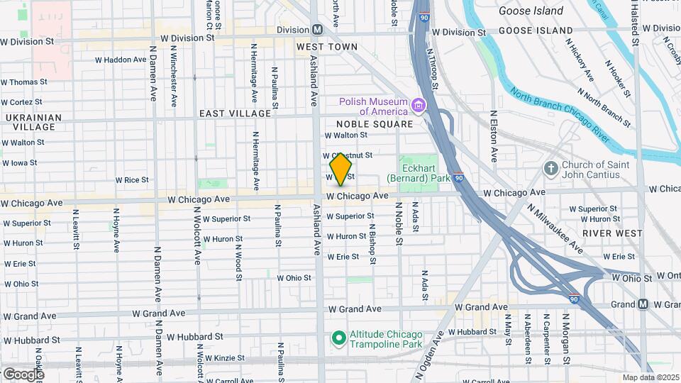 1524 W Chicago Ave Map and Location Details