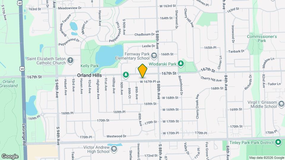 8844 167th Pl Map and Location Details