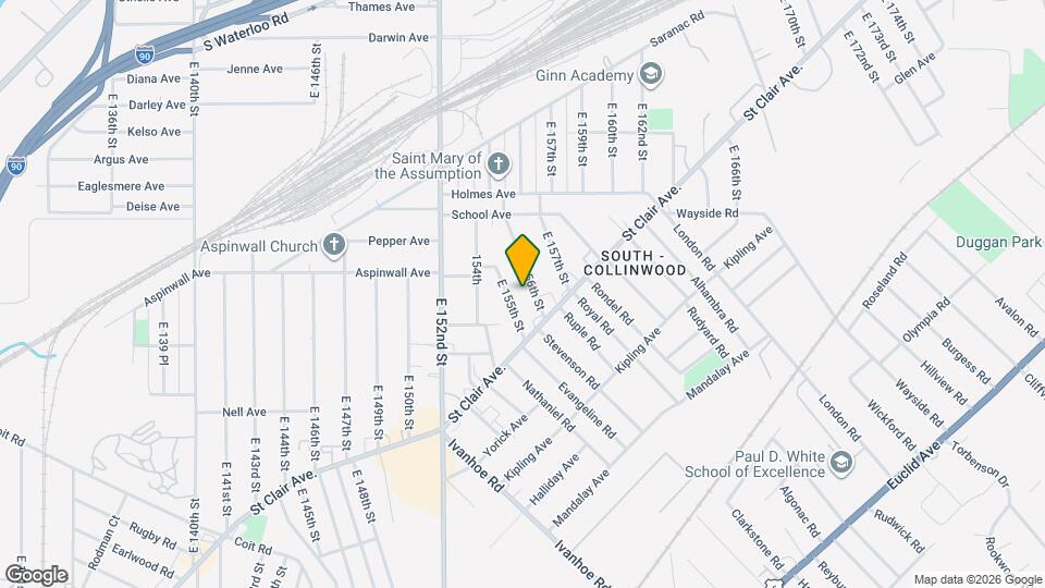 836 E 156th St Map and Location Details