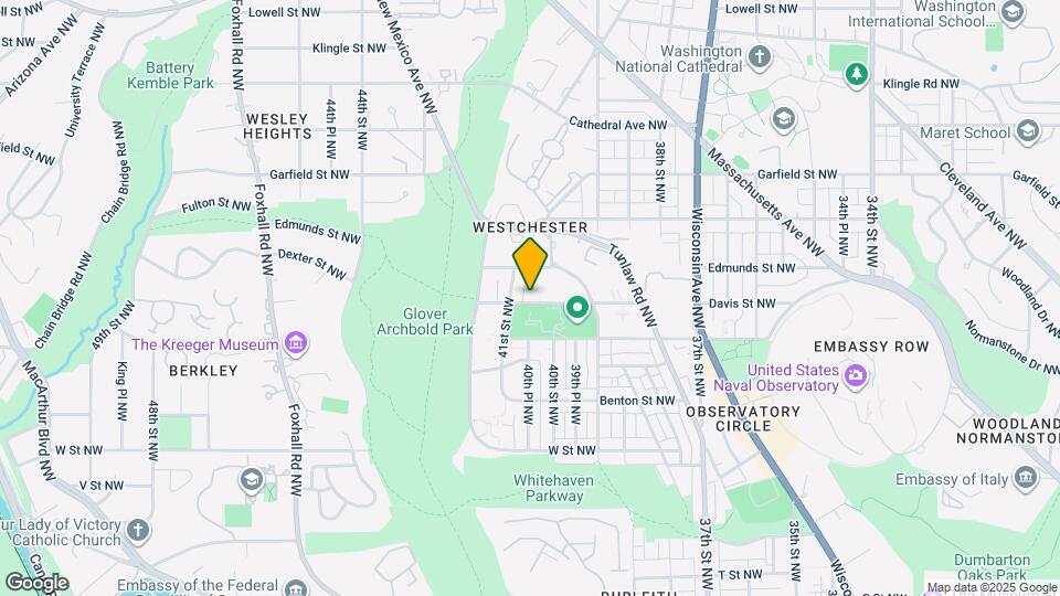 4021 Davis Pl NW Map and Location Details