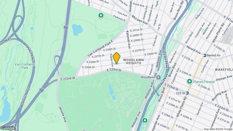 220 E 235th St Map and Location Details