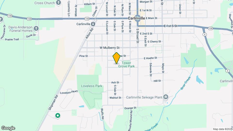 Carlinville Heights Apartments Map and Location Details