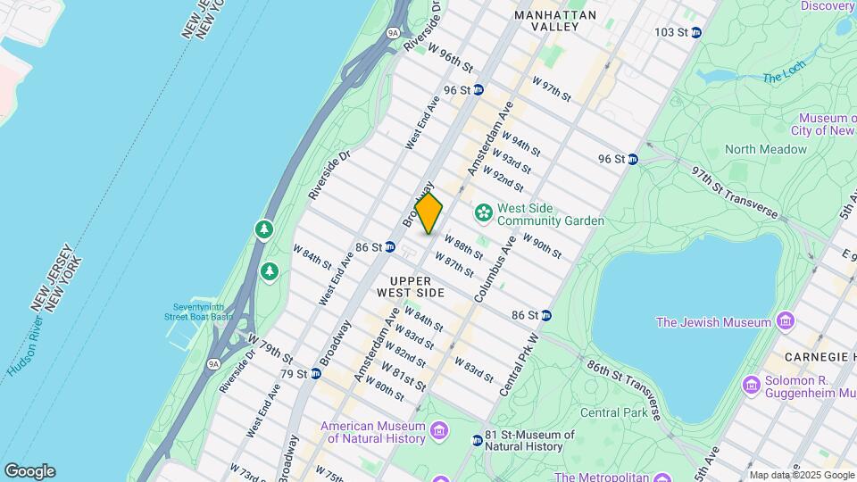 566 Amsterdam Ave Map and Location Details