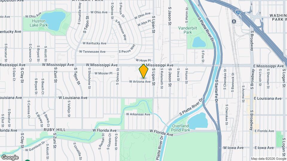 1195 S Mariposa St Mapa y Detalles de la Ubicación
