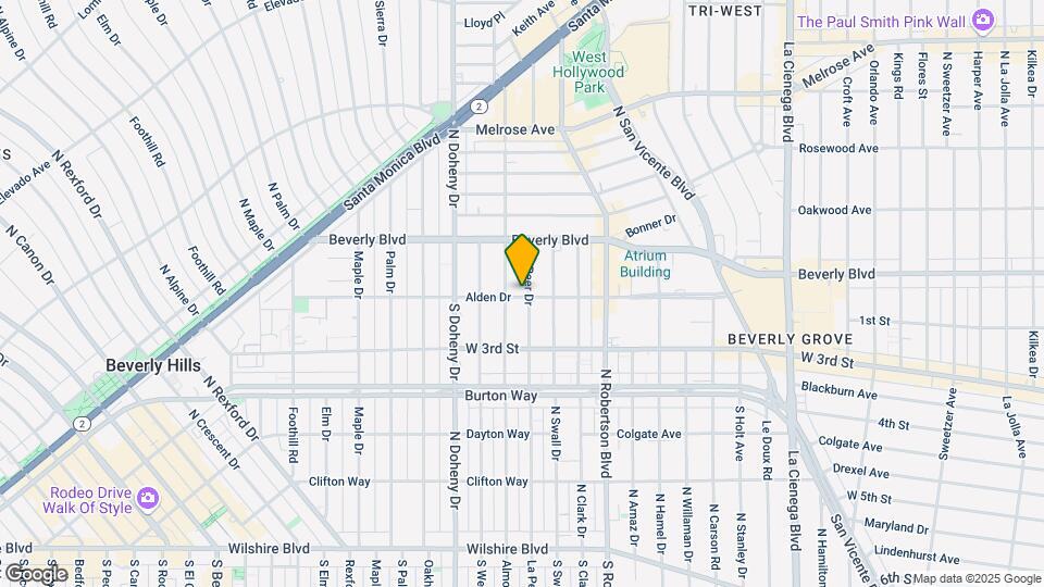 101 N La Peer Dr Map and Location Details