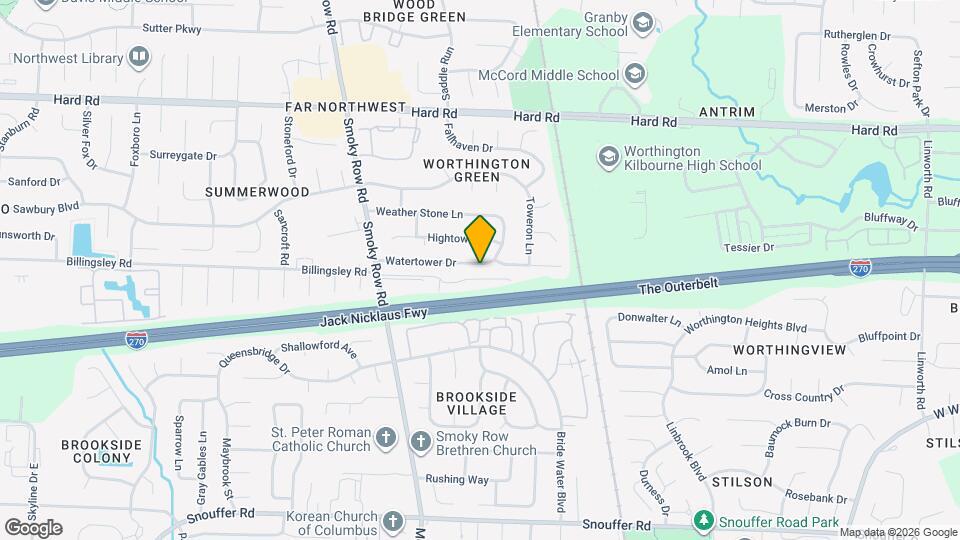 1695 Watertower Dr Map and Location Details