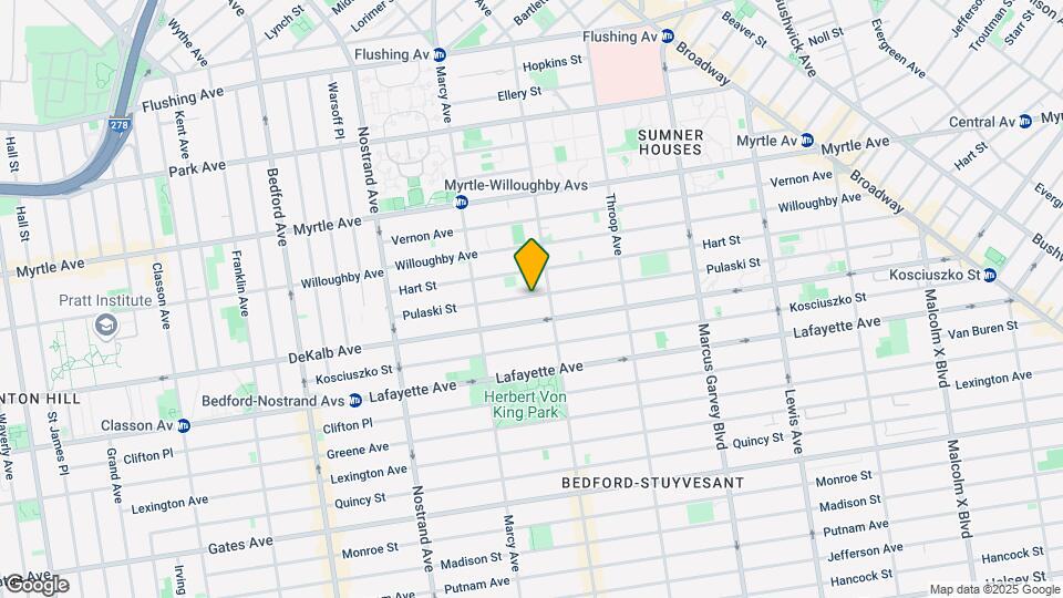126 Pulaski St Map and Location Details
