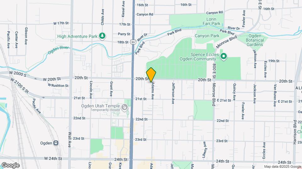 2019 Adams Ave Map and Location Details