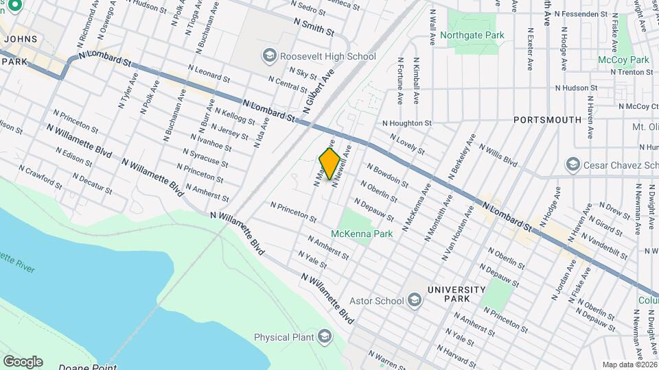 7245 N Newell Ave Map and Location Details