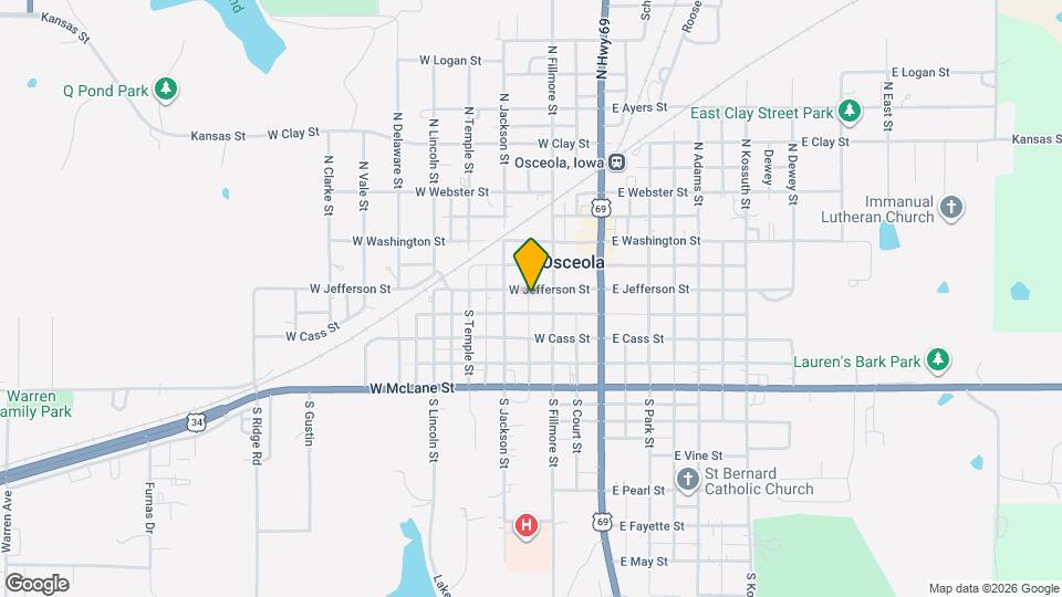 214 W Jefferson St Map and Location Details