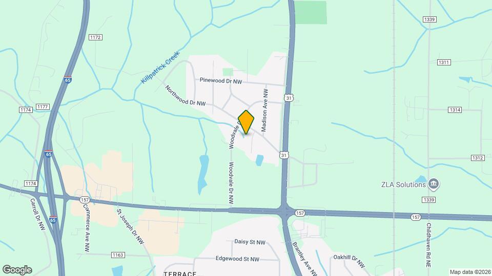 2117 Spring Dr NW Map and Location Details