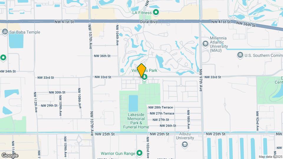 3263 NW 102nd Pl Map and Location Details