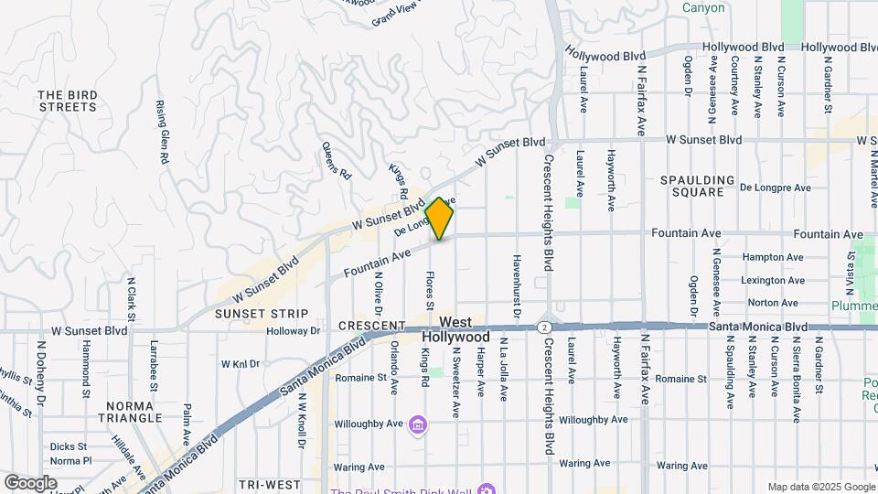 8320 Fountain Ave Map and Location Details