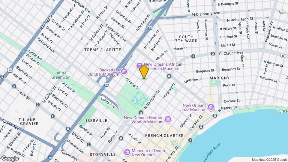 1301 Ursulines Ave, Unit Upper Map and Location Details