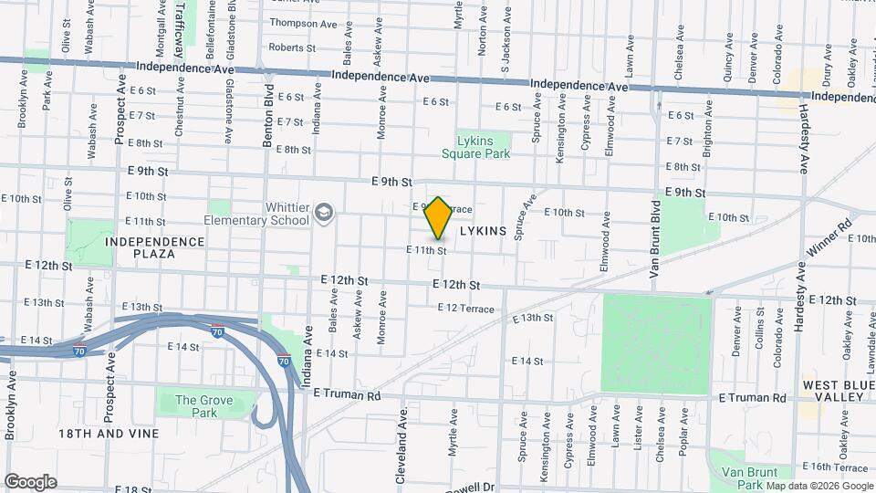 3828 E 11th St Map and Location Details