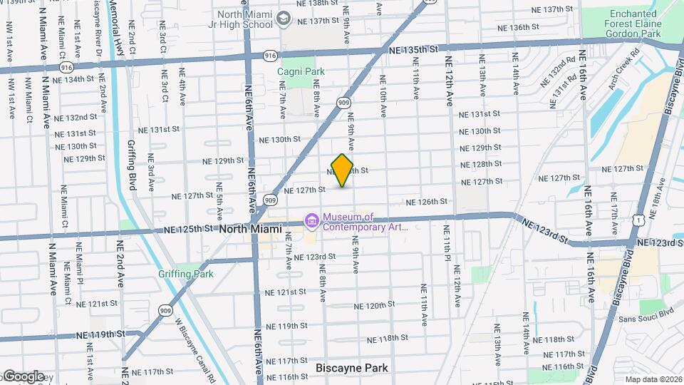 850 NE 127th St Mapa y Detalles de la Ubicación