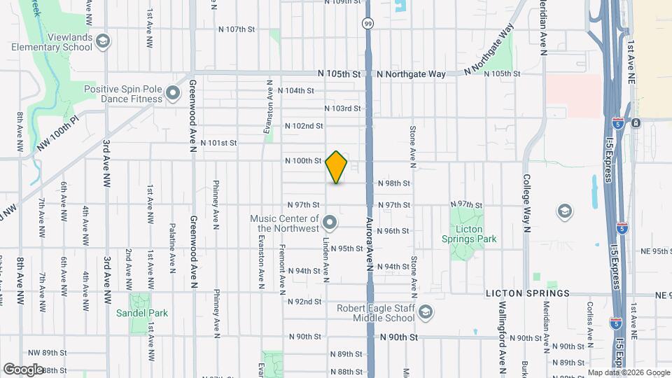 913 N 98th St Map and Location Details