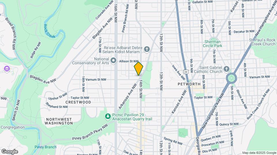 4306 Arkansas Ave NW Map and Location Details
