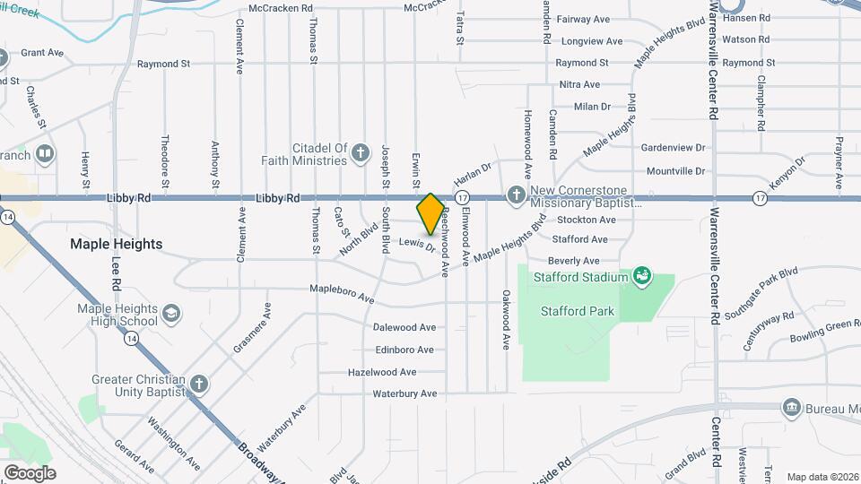 18413 Lewis Dr Map and Location Details