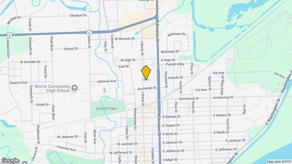 1123 Liberty St Map and Location Details