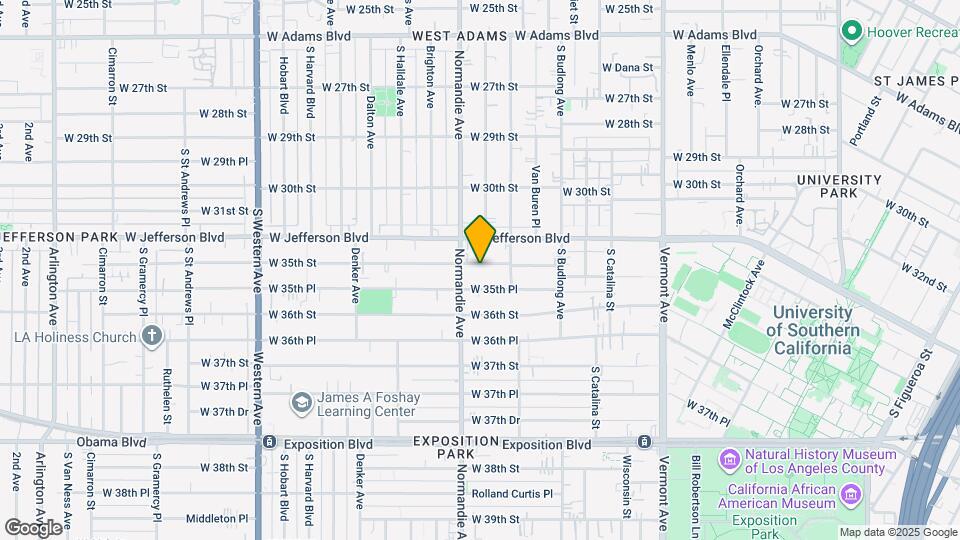 1366 West 35th St Mapa y Detalles de la Ubicación