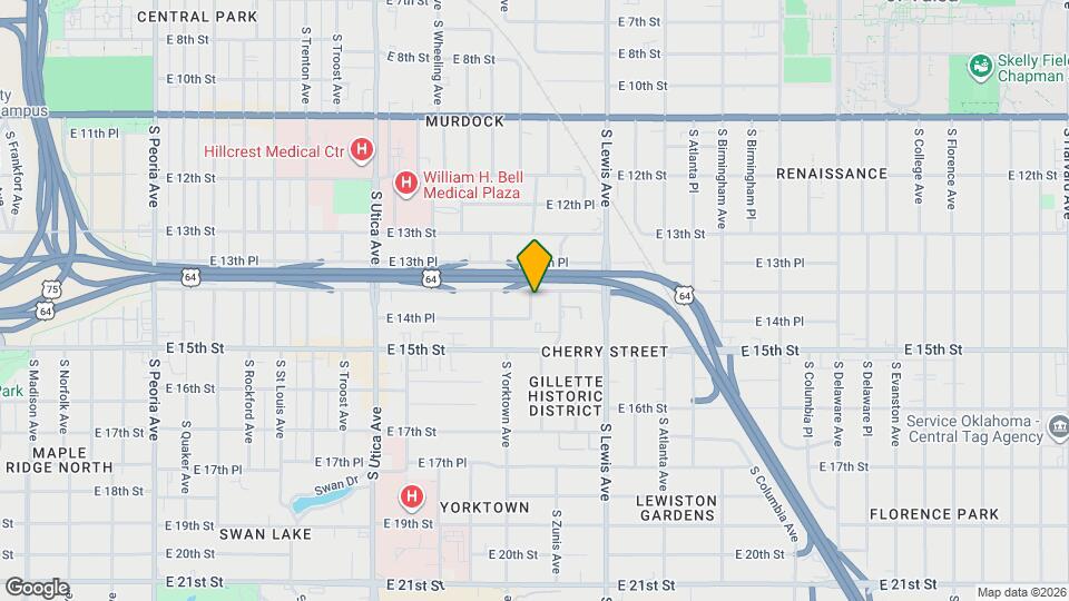 2204 E 14th St Map and Location Details