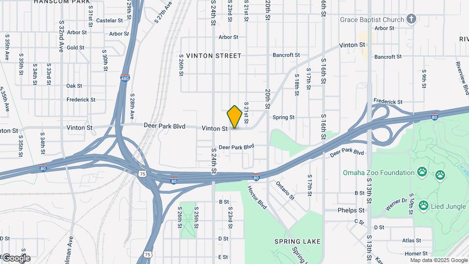 Vinton Street Apartments Mapa y Detalles de la Ubicación