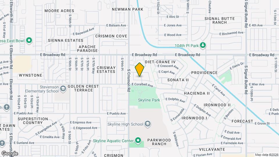 10050 E Carmel Ave Map and Location Details