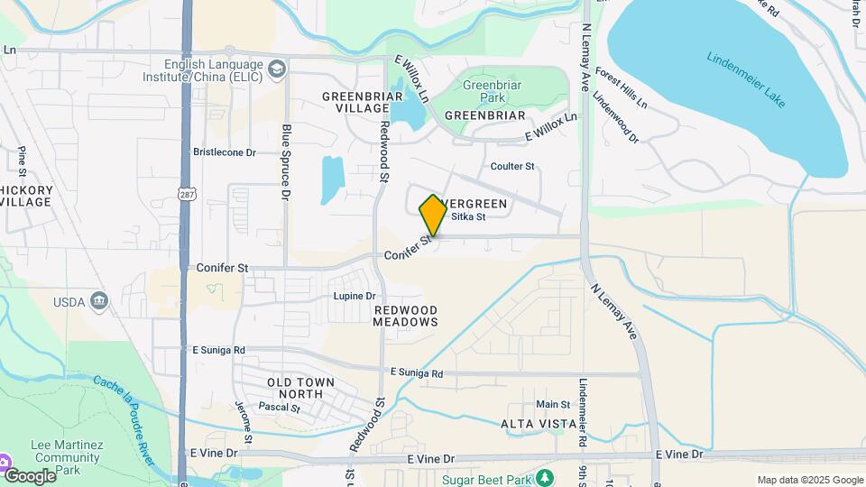 631 Conifer St Map and Location Details