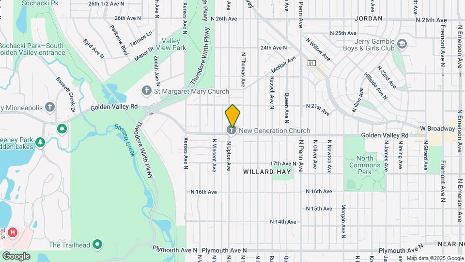 1900 Upton Ave N Mapa y Detalles de la Ubicación