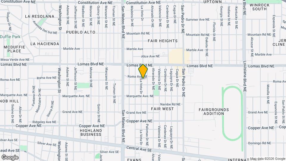 808 La Veta Dr NE Mapa y Detalles de la Ubicación