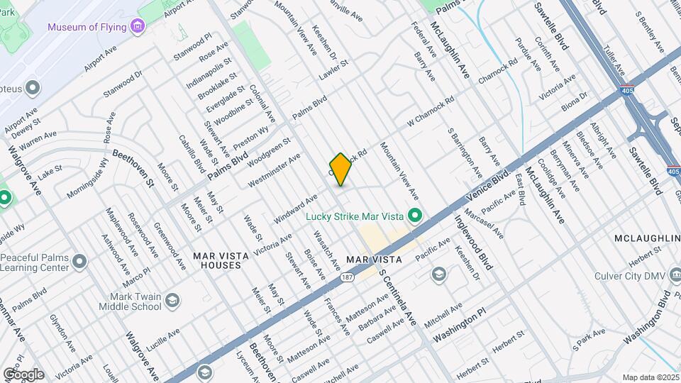 3648 S Centinela Ave Map and Location Details