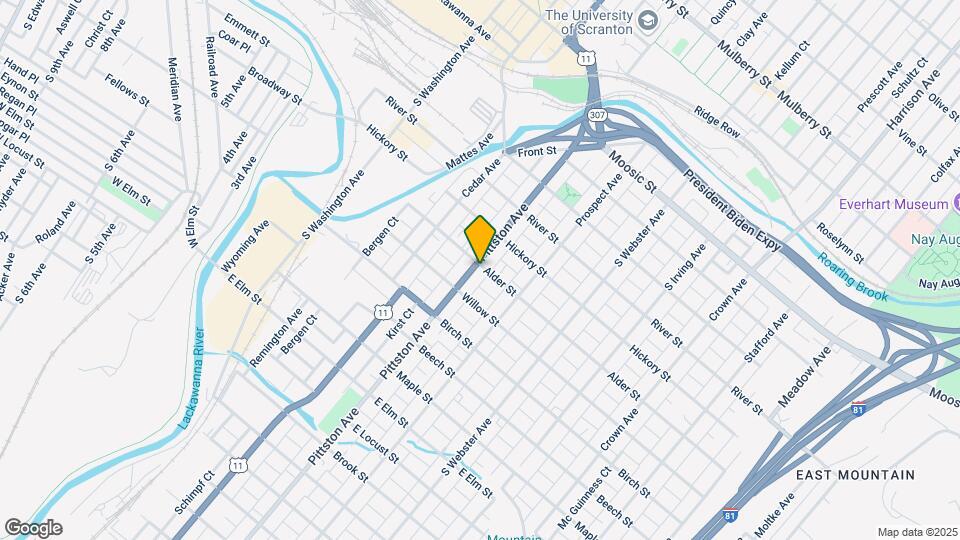 601-603 Pittston Ave Mapa y Detalles de la Ubicación