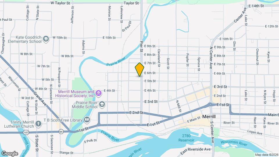 500 Pier St Map and Location Details