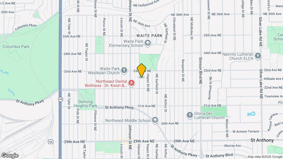 3231 Ulysses St NE, Unit 1 Map and Location Details