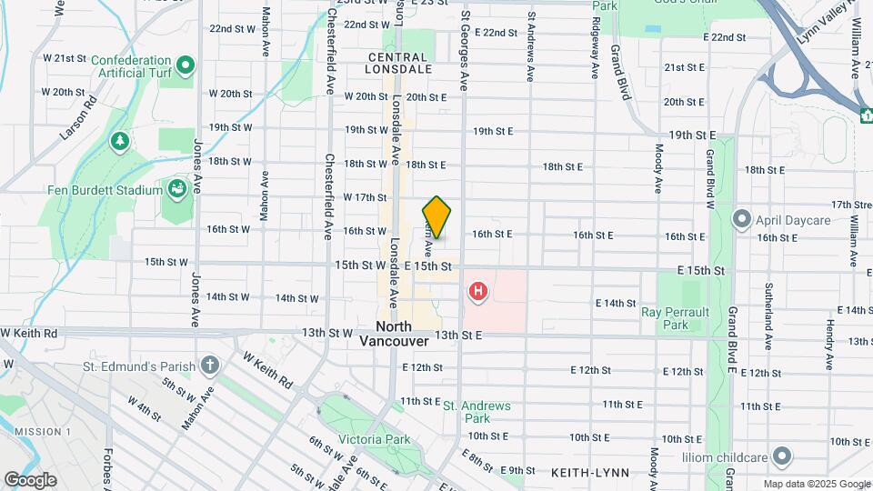 1536 Eastern Ave Map and Location Details